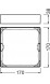 рамка накладного монтажа DL SLIM SQUARE FRAME 155 WT LEDVANCE фото 11
