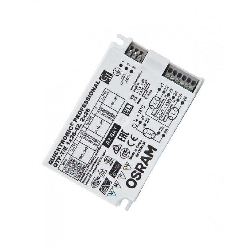 QTP-T/E 1X26-42,2X26/220-240 OSRAM фото 2
