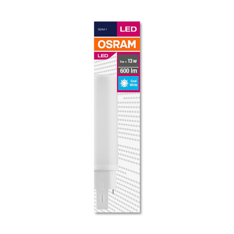 DULUX D LED 5W/840 230V EM G24d-1 OSRAM фото 4