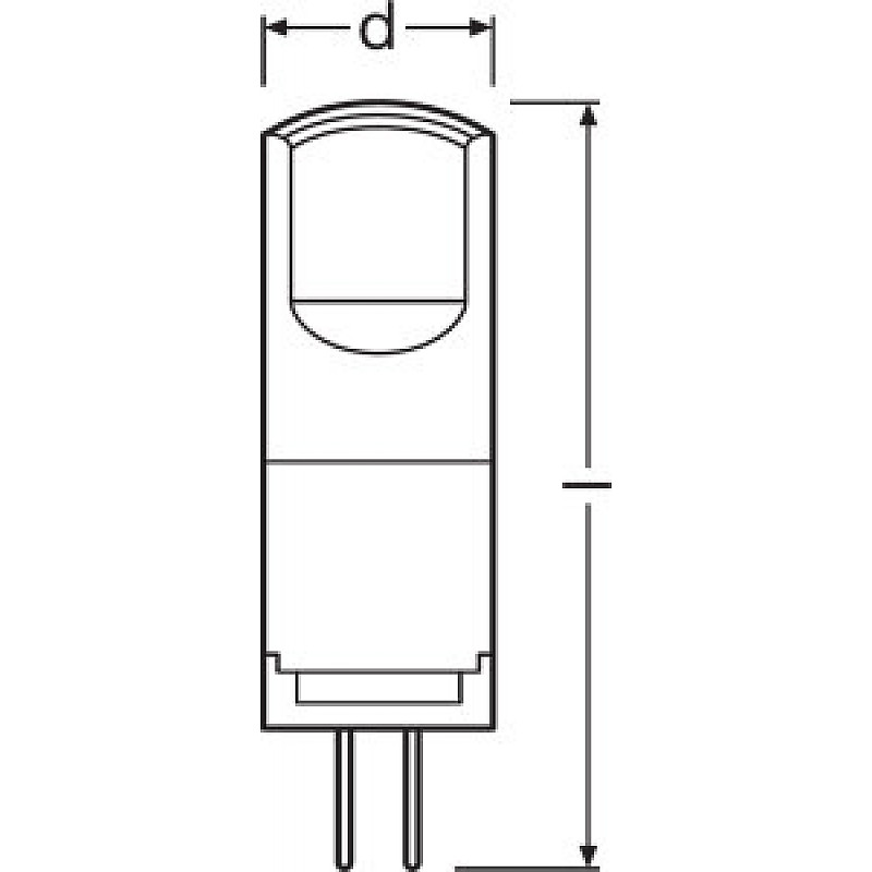 LED PARATHOM PIN 30 CL 2,4W/827 12V G4 OSRAM фото 2
