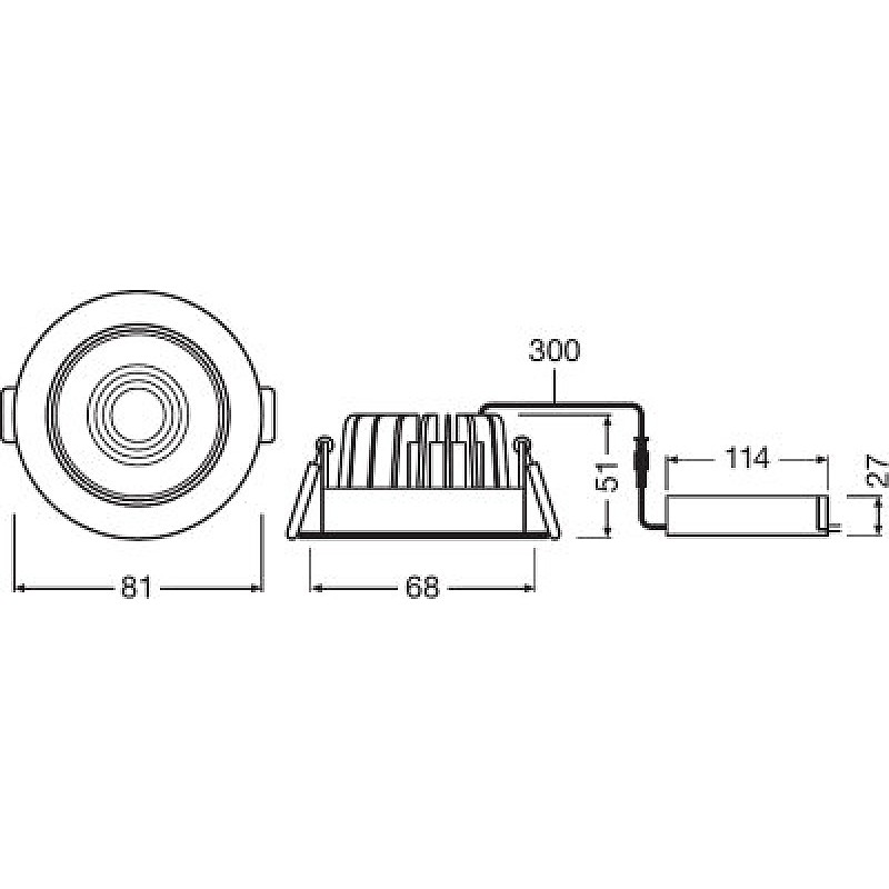 SPOT LED FIX 8W/4000K WT DIM IP44 LEDVANCE OSRAM фото 2