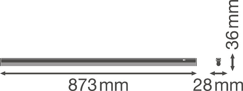 LINEAR COMP SWITCH 900 12W/4000K 230V IP20 LEDVANCE фото 1