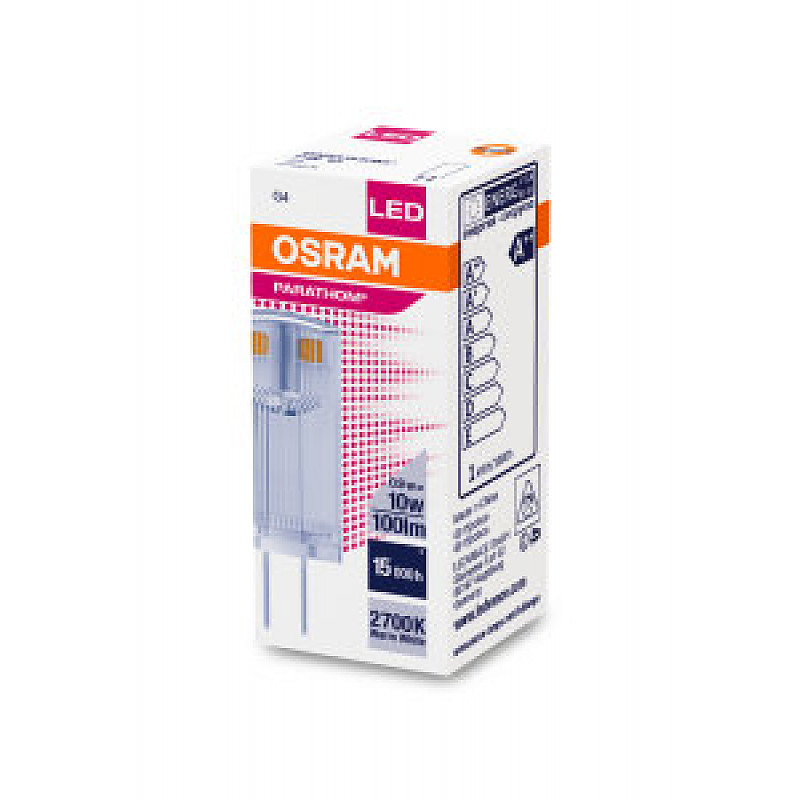 LED PARATHOM PIN 10 CL 0,9W/827 12V G4 OSRAM фото 2