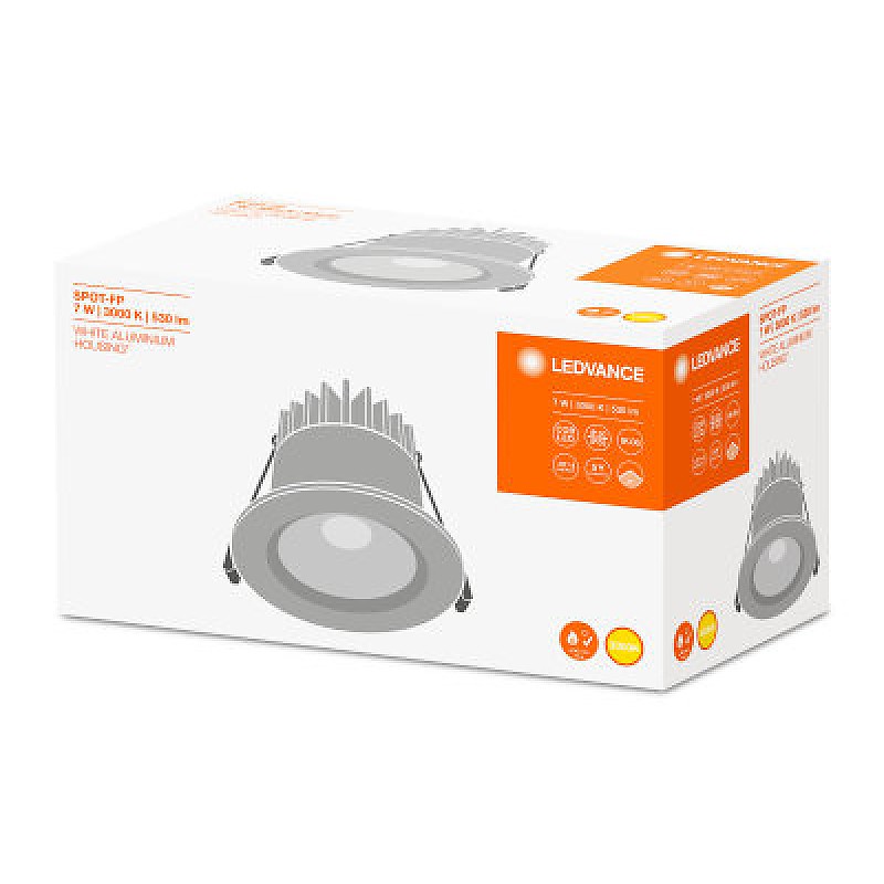 SPOT FP LED FIX 7W/3000K 230V IP65 LEDVANCE OSRAM фото 1