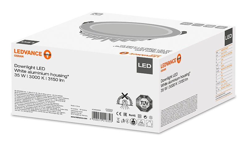 DOWNLIGHT LED 35W/3000K 230V IP20 LEDVANCE OSRAM фото 1