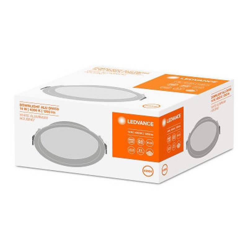 DL ALU DN 150 14W 3000K IP44 WT LEDVANCE фото 6