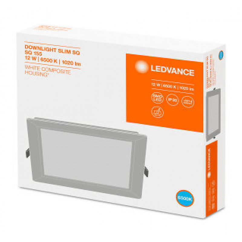 Kupit Dl Slim Sq155 12w 6500k Wt Ip20 Ledvance Za 38 28 Rub Osram Ledvance V Minske Temak By