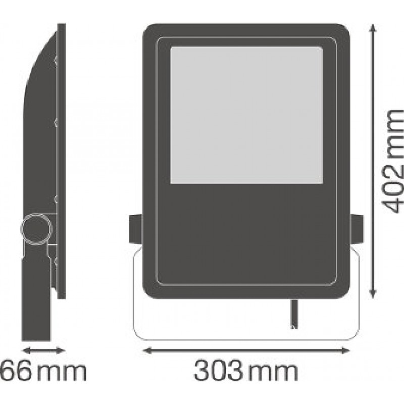 FLOOD LED Assymmetrical 150W/4000K BK IP65 LEDVANCE фото 1