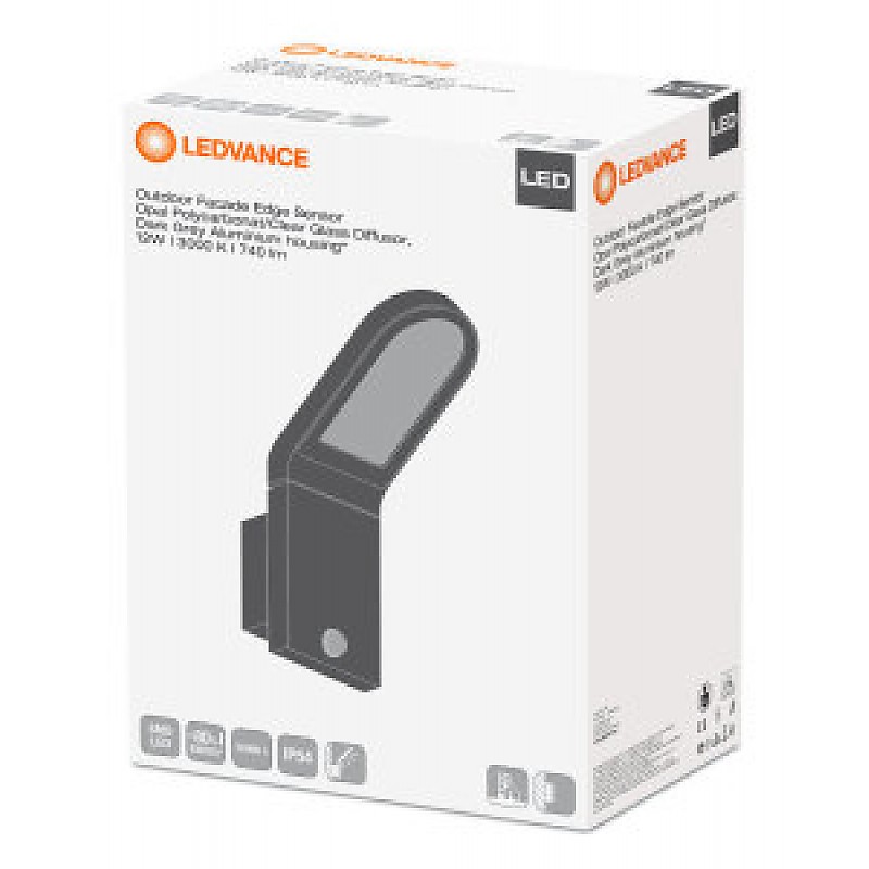 Kupit Outdoor Facade Edge 12w 3000k Dark Grey Sensor Ip54 Ledvance Za 209 31 Rub Osram Ledvance V Minske Temak By