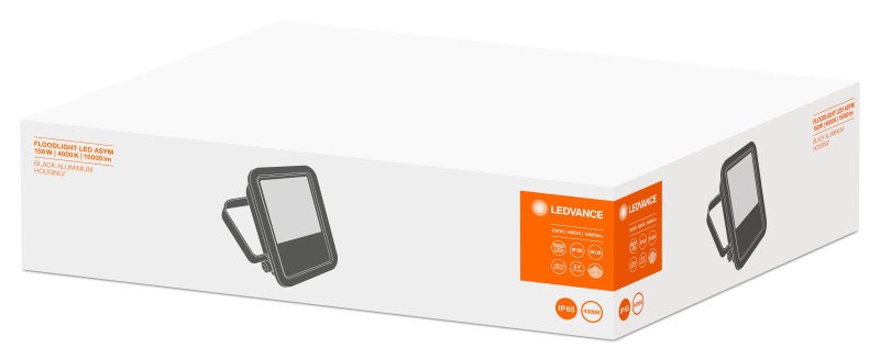 FLOOD LED Assymmetrical 150W/4000K BK IP65 LEDVANCE фото 4