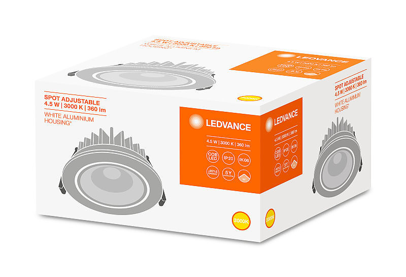 SPOT LED ADJUST 4.5W/3000K 230V IP20 LEDVANCE фото 2