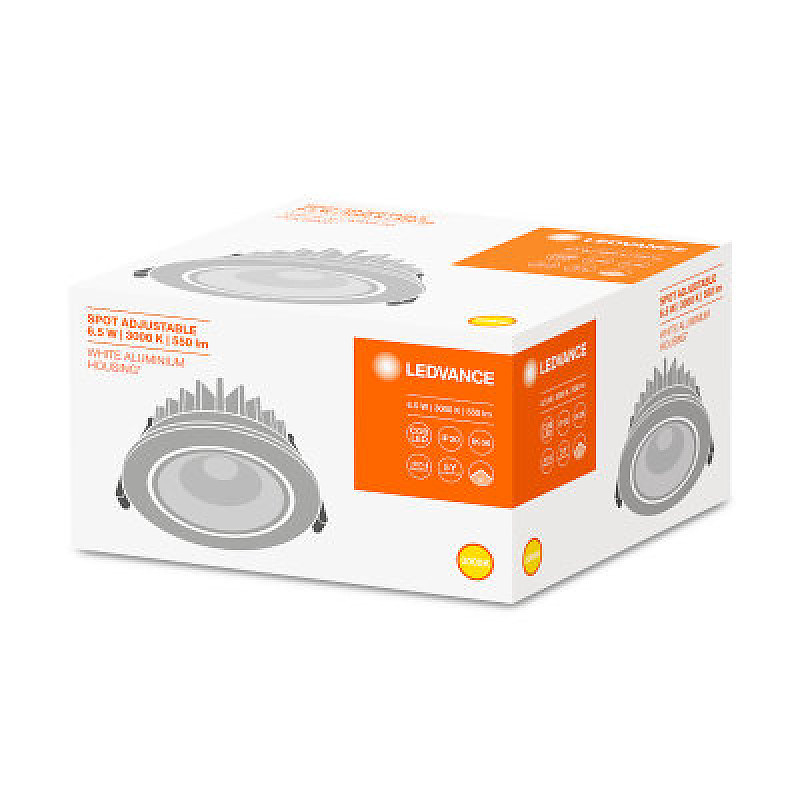 SPOT LED ADJUST 6.5W/3000K 230V IP20 LEDVANCE фото 3