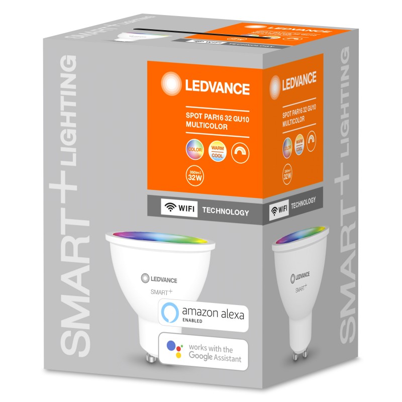 Светодиодная лампа SMART+ WiFi RGBW PAR16 32 45° 5W/2700…6500K GU10 LEDVANCE фото 1