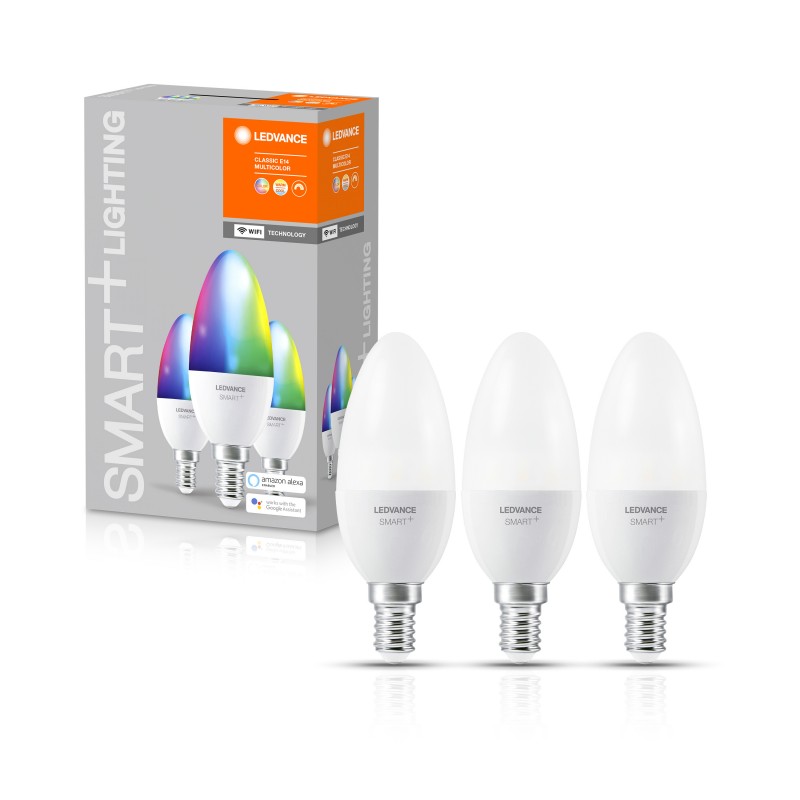 Светодиодная лампа SMART+ WiFi RGBW B 40 5W/2700…6500K E14 LEDVANCE (x3) фото 3