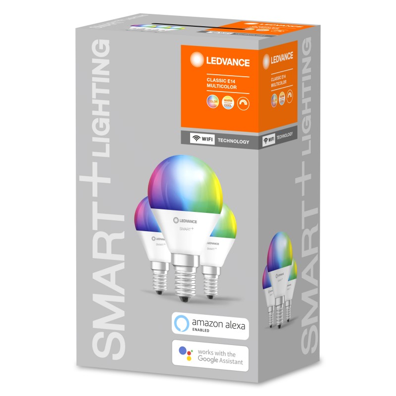 Светодиодная лампа SMART+ WiFi RGBW P 40 5W/2700…6500K E14 LEDVANCE (x3) фото 1