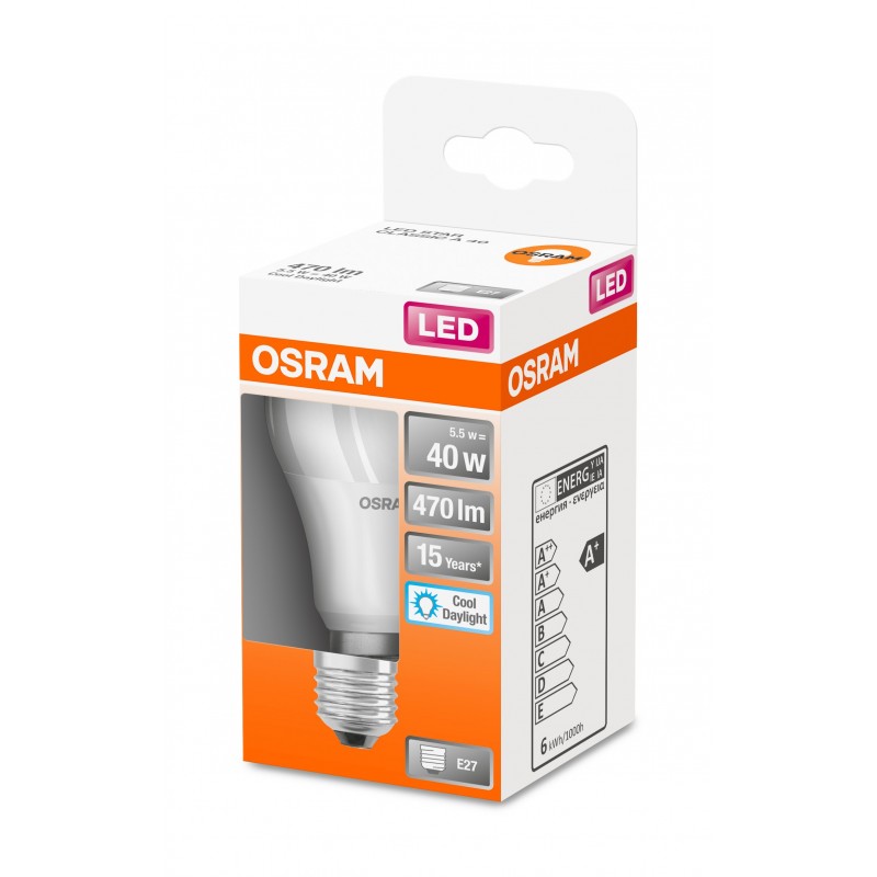 LED STAR CLA40 5,5W/865 230V FR E27 10X1 OSRAM фото 1