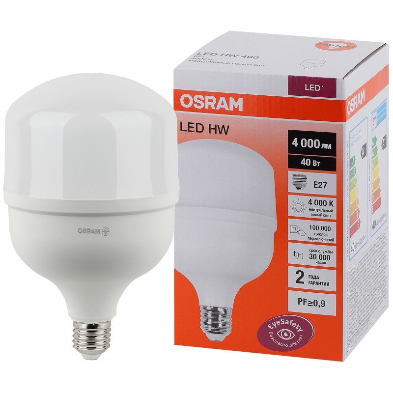 LED VALUE HW 40SW/840 230V E27 OSRAM светодиодная лампа фото 2