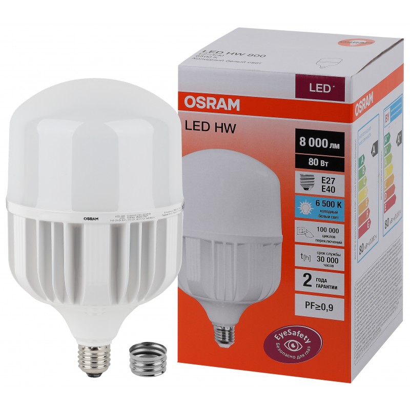 LED HW 80W/865 230V E27/E40 OSRAM фото 2