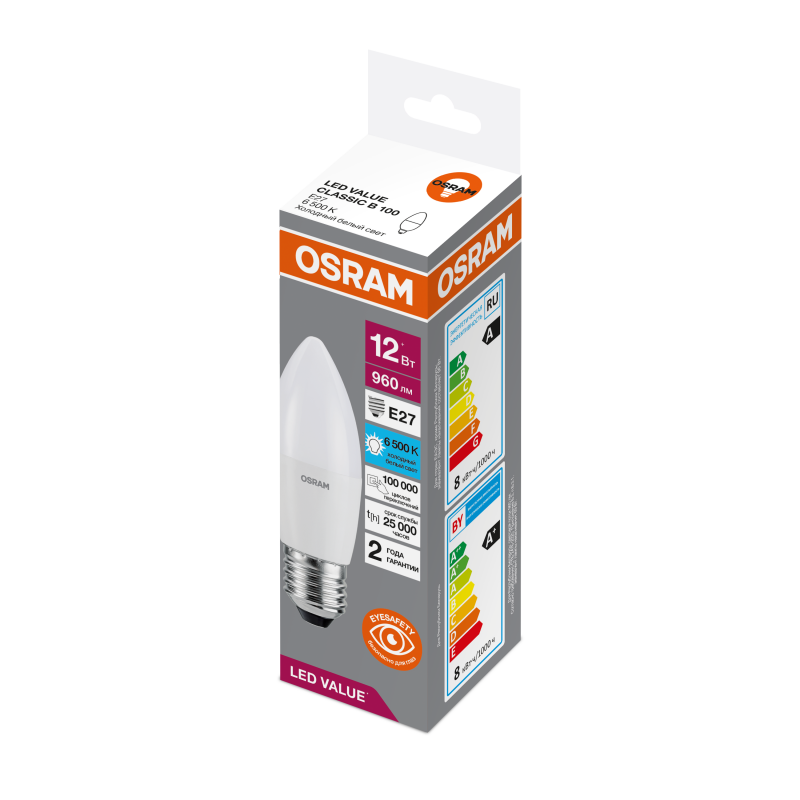 LV CLB100 12SW/865 230V FR E27 OSRAM светодиодная лампа фото 1