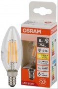 LS CLB75 6W/827 230V FIL CL E14 OSRAM светодиодная лампа