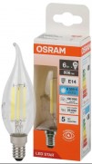 LS CLBA75 6W/865 230V FIL CL E14 OSRAM светодиодная лампа