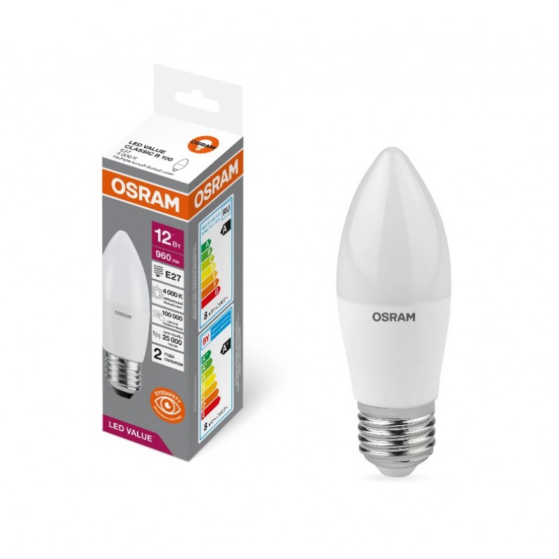 LV CLB100 12SW/840 230V FR E27 OSRAM светодиодная лампа фото 1