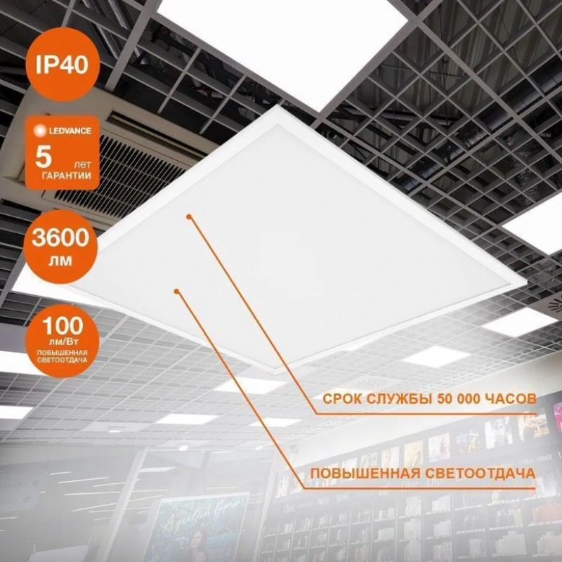 ECO CLASS PANEL 600 36W 865 LEDVANCE фото 4