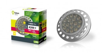 ЛАМПА СВЕТОДИОДНАЯ AR111 18W/4000K (=150W) G53 12V AC/DC - FOTON LIGHTING