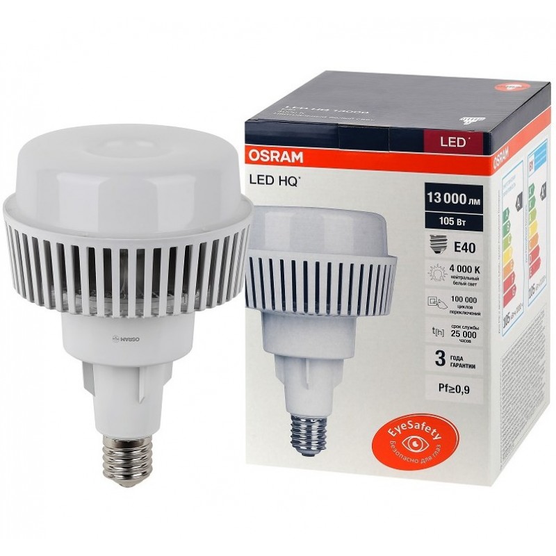 LED HQ 13000 105W/840 230V AC E40 OSRAM светодиодная лампа фото 1