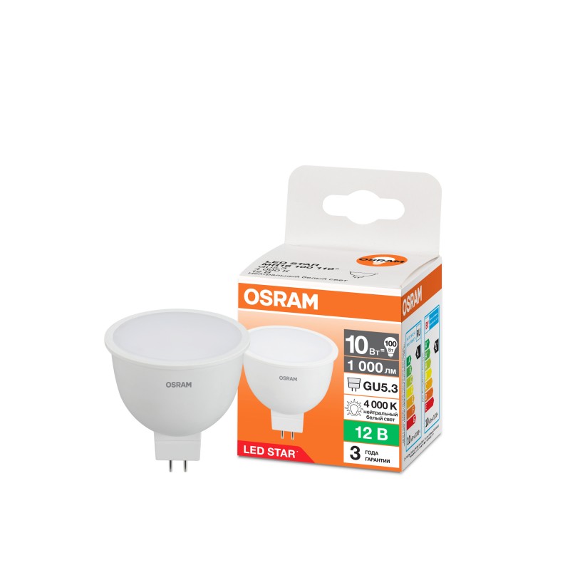 LS MR16 10W/840 12V FR GU5.3 OSRAM светодиодная лампа фото 3