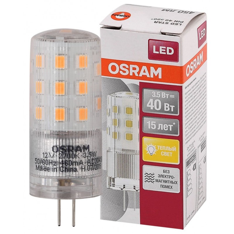 LS PIN40 3,5W/827 12V G4 OSRAM фото 2